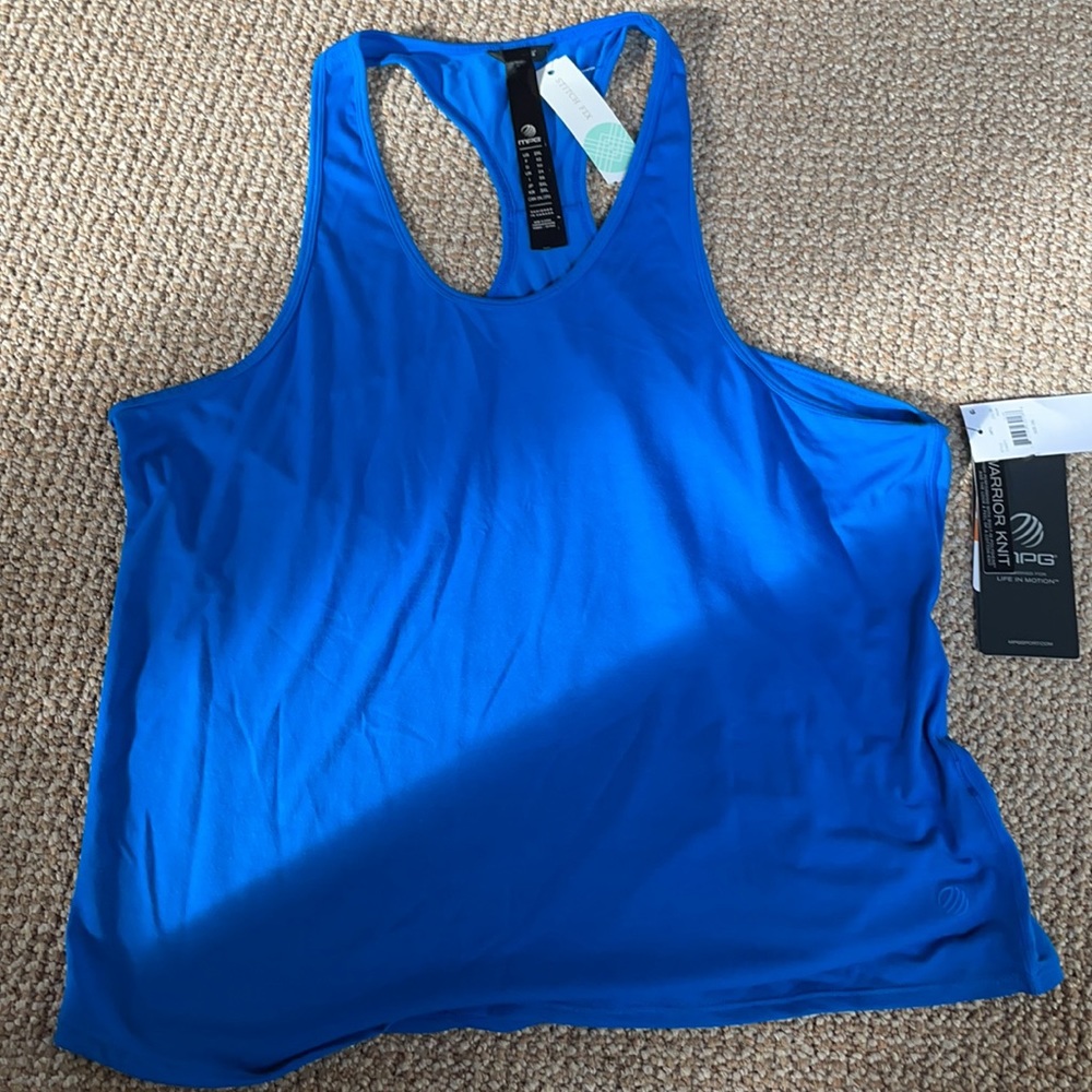 MPG Cobalt Blue Racerback Athletic Top XXL NWT